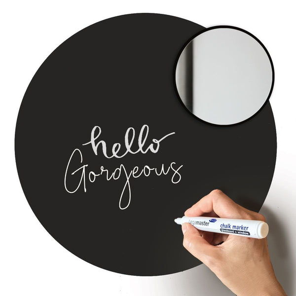 Chalkboard magnetic  sticker  3 circles