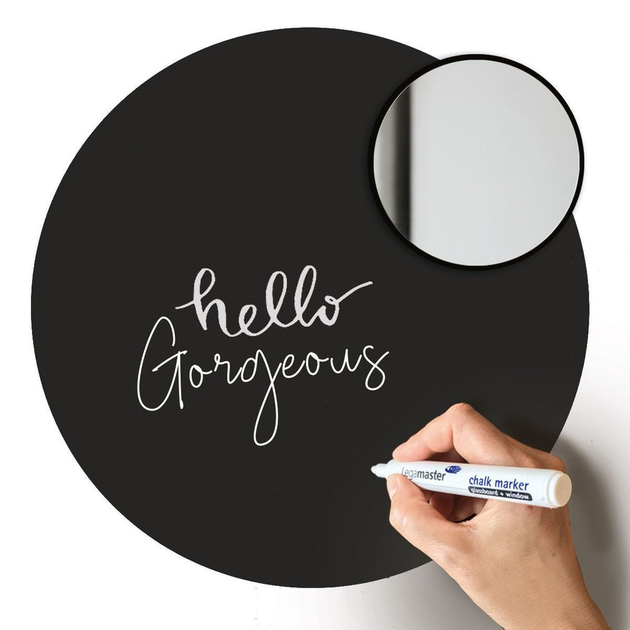 Chalkboard magnetic  sticker  3 circles
