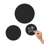 Magneetsticker zwart (set van 3)