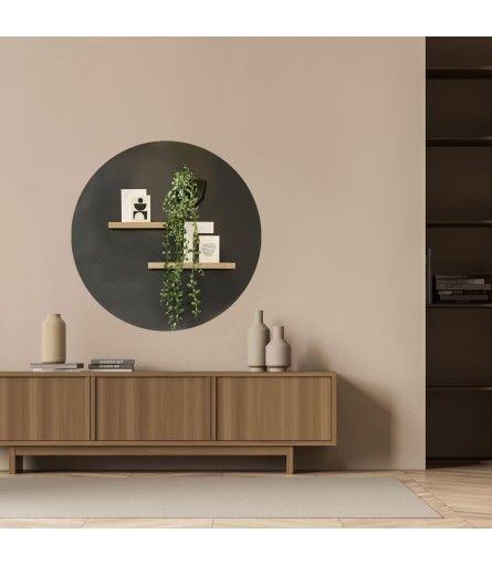 Magnetic wallpaper circle - chalkboard