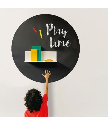 Magnetic wallpaper circle - chalkboard