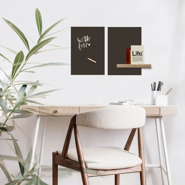 Chalkboard magnetic sticker  / rectangle - A3 / 2x sheets
