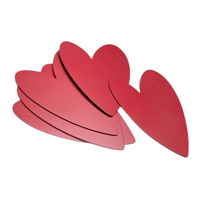 Heart magnets / red