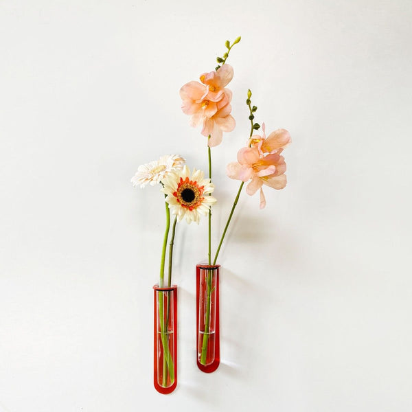 Wandvaasje magnetisch S rood