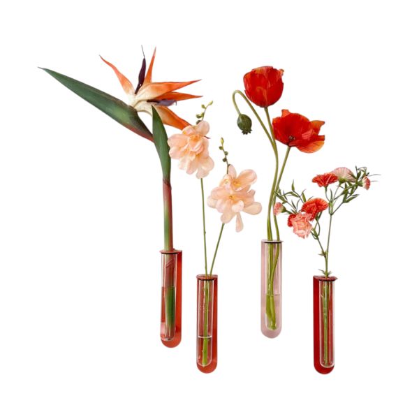Wandvaasje magnetisch S rood