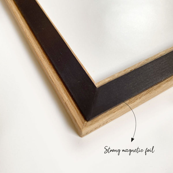 Magnetic wooden frame A4