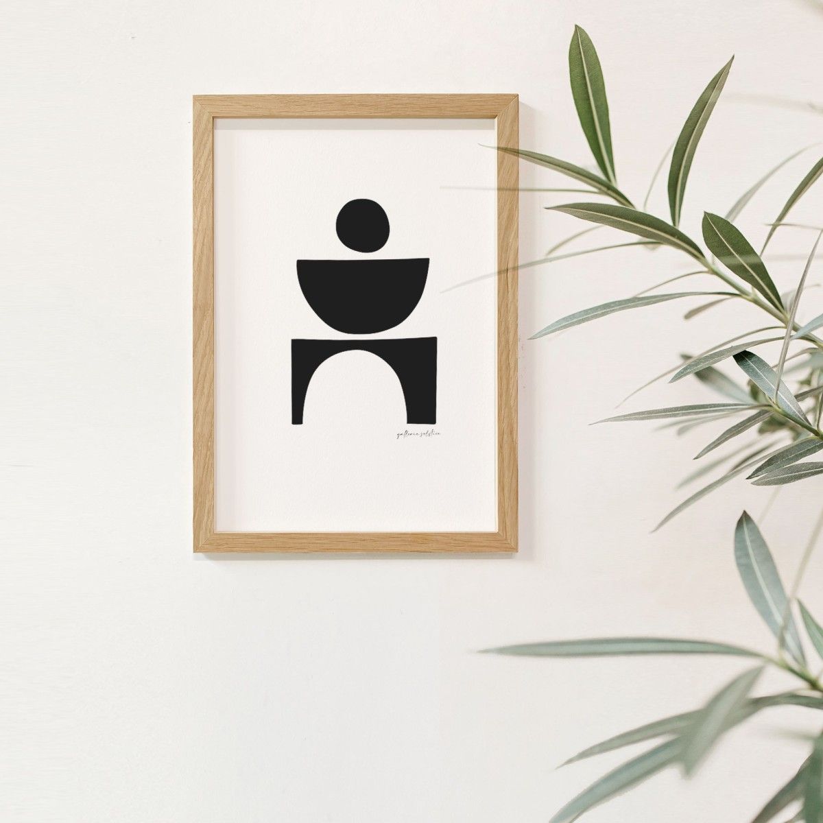 Magnetic wooden frame A4