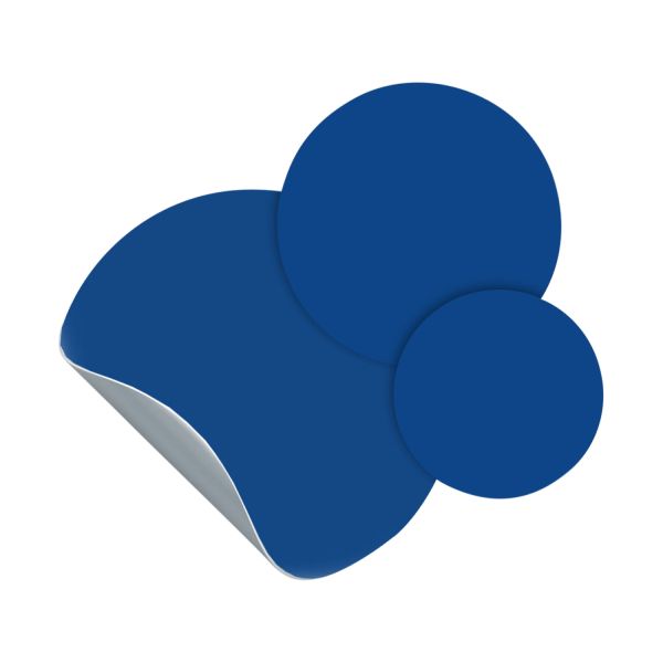 Magnetic sticker - 3 circles / kobalt