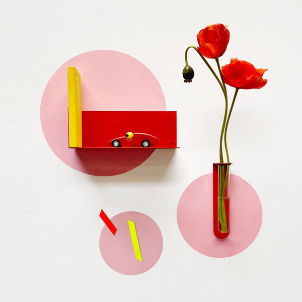 Magnetic sticker - 3 circles / pink