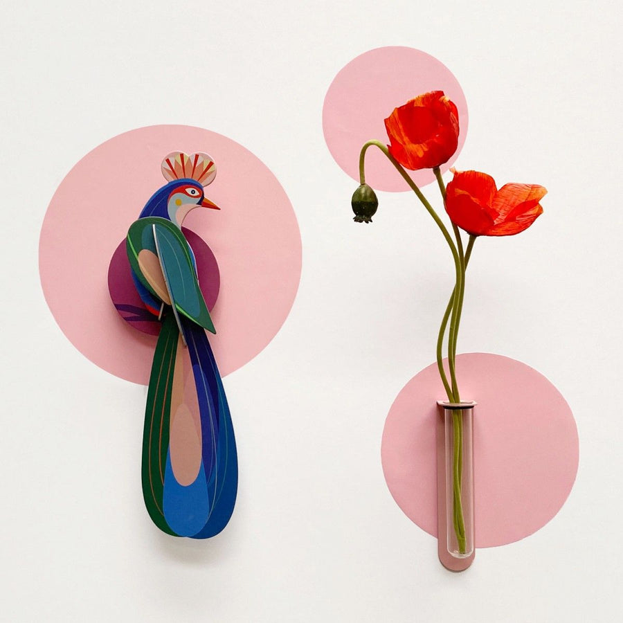 Magnetic sticker - 3 circles / pink