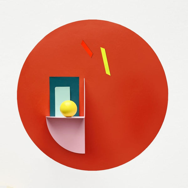 Magnetic sticker / red