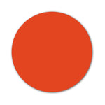 Magneetsticker rond rood