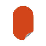 Magneetsticker ovaal M rood