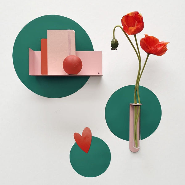 Magnetic sticker - 3 circles / forest green