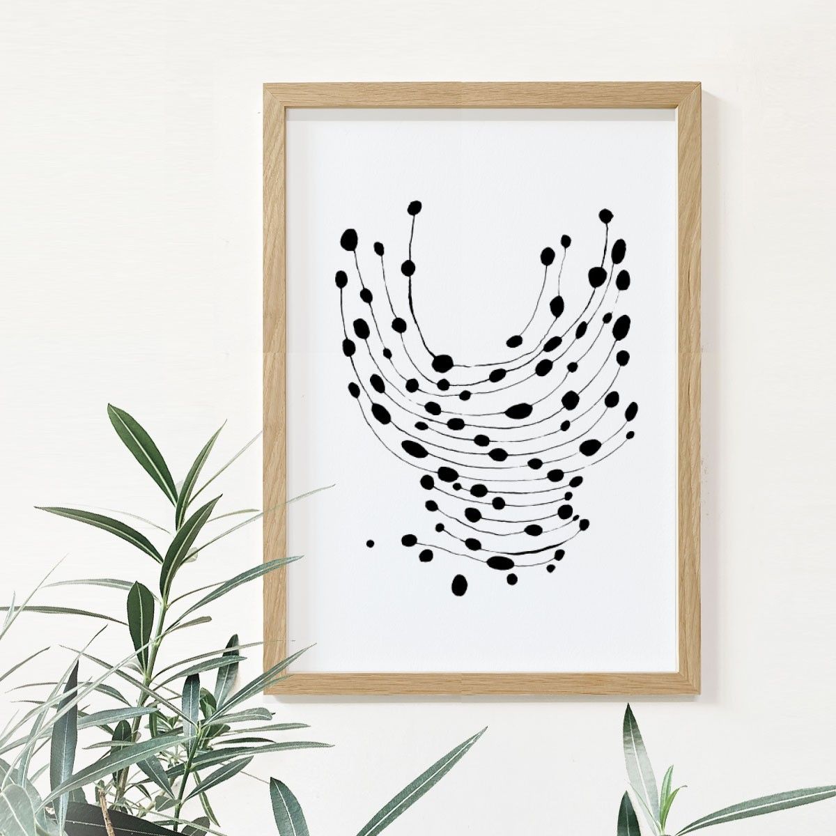 Magnetic wooden frame A3