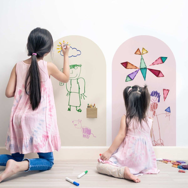 Chalkboard magnetic sticker / arcade 58x100cm/sand