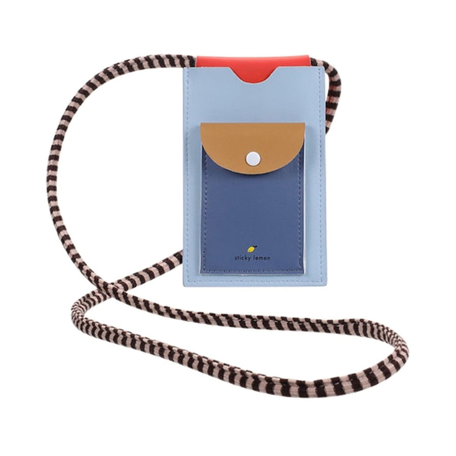 Sticky Lemon phone pouch | wonders | zissou blue + blue whale