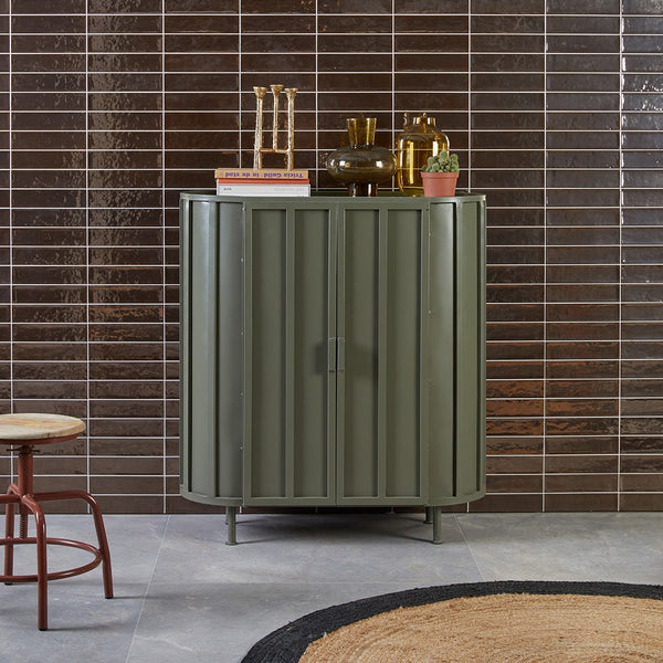 Wandkast Aspen olijfgroen