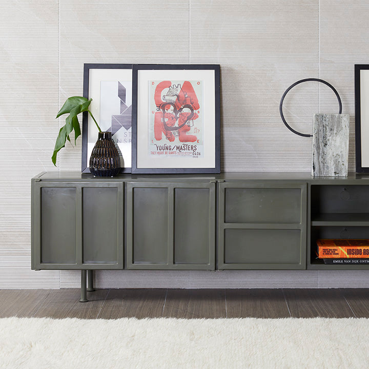 Tv-dressoir Calgary L olijfgroen