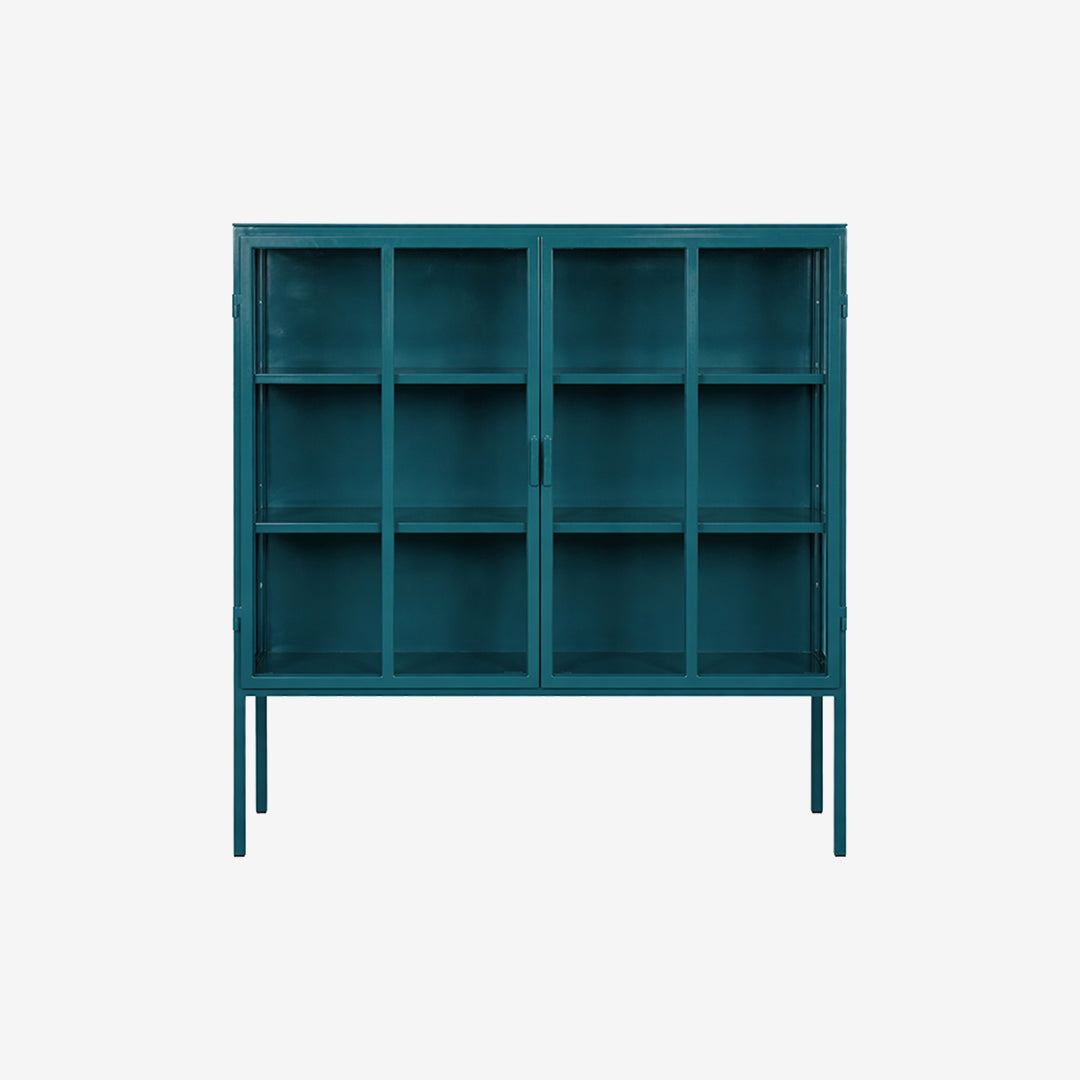 Vitrinekast Kentucky diepblauw