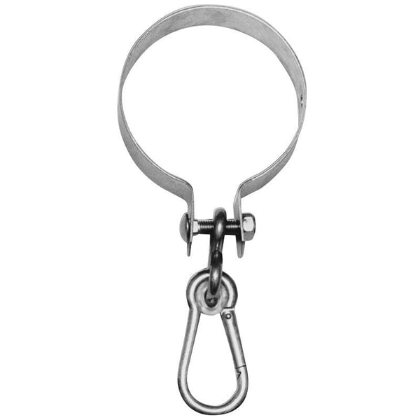 schommelhaak Rond Dikte 2,5mm - Breedte 35mm  Met karabijnhaak Lengte 100mm & Dikte 10mm