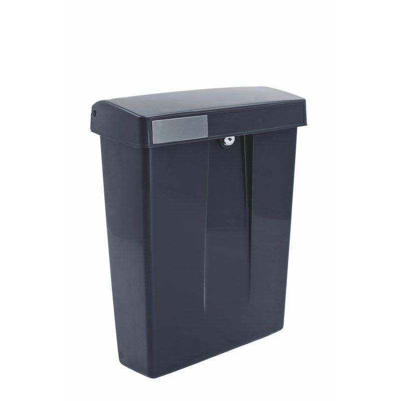 Postkast SUMMUS kunststof met slot (2 sleutels) Zwart RAL 9005