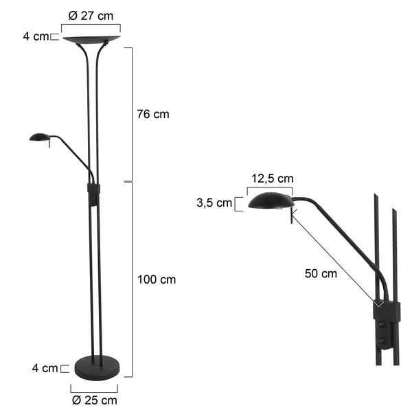 Vloerlamp Biron 7500ZW Zwart