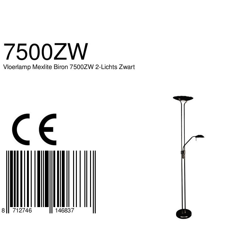 Vloerlamp Biron 7500ZW Zwart