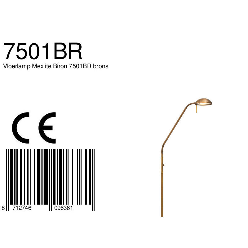 Vloerlamp Biron 7501BR brons
