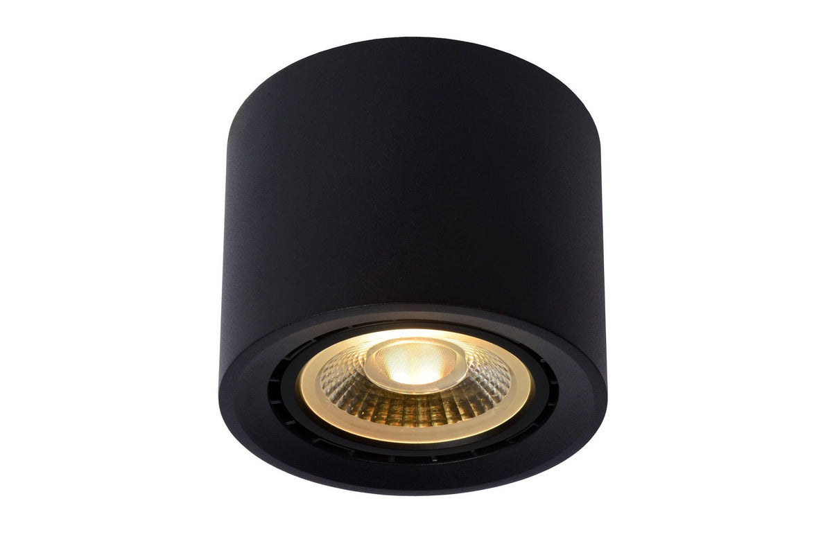 Plafondspot Ø 12 cm LED Dim to warm GU10 1x12W 2200K/3000K Zwart