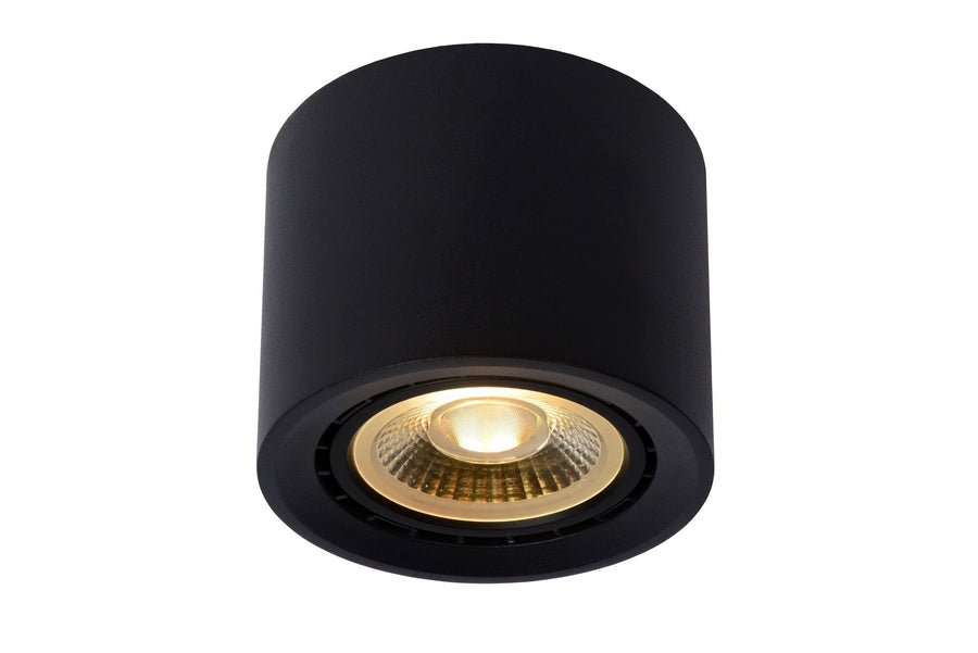 Plafondspot Ø 12 cm LED Dim to warm GU10 1x12W 2200K/3000K Zwart