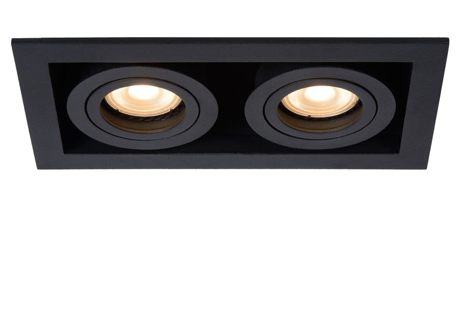 Inbouwspot 2xGU10 Zwart