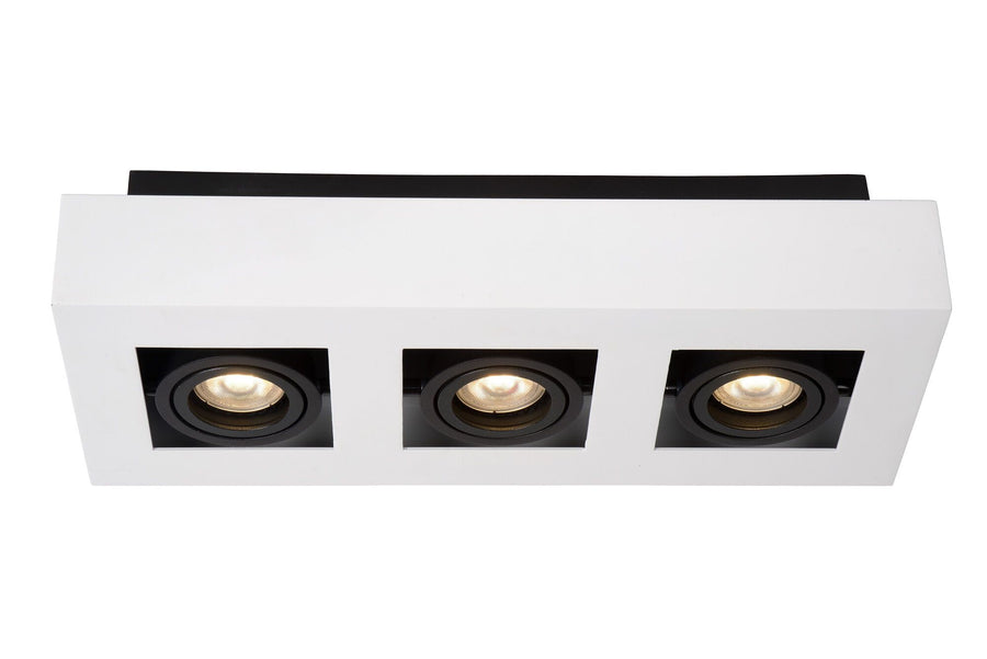 Plafondspot LED Dim to warm GU10 3x5W 2200K/3000K Wit
