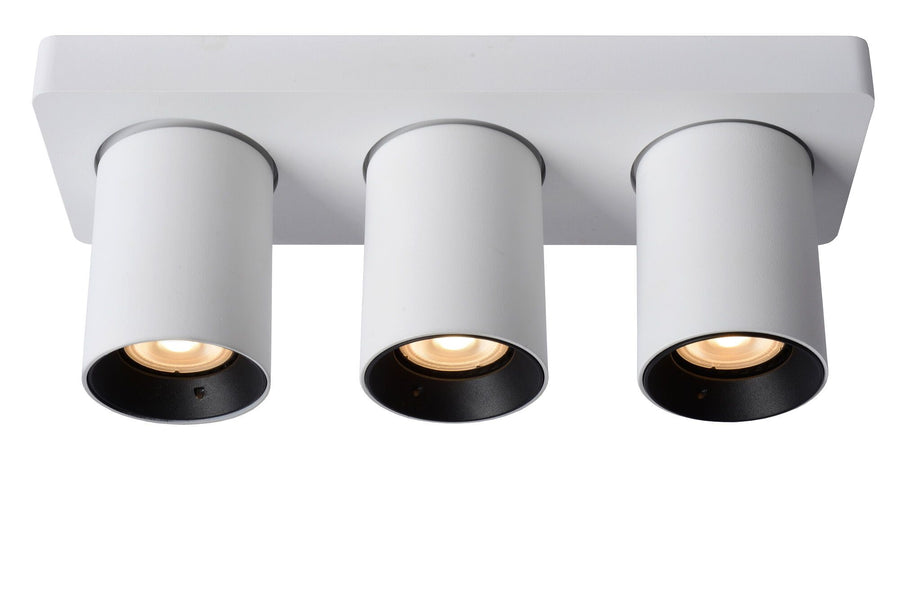 Plafondspot LED Dim to warm GU10 3x5W 2200K/3000K Wit