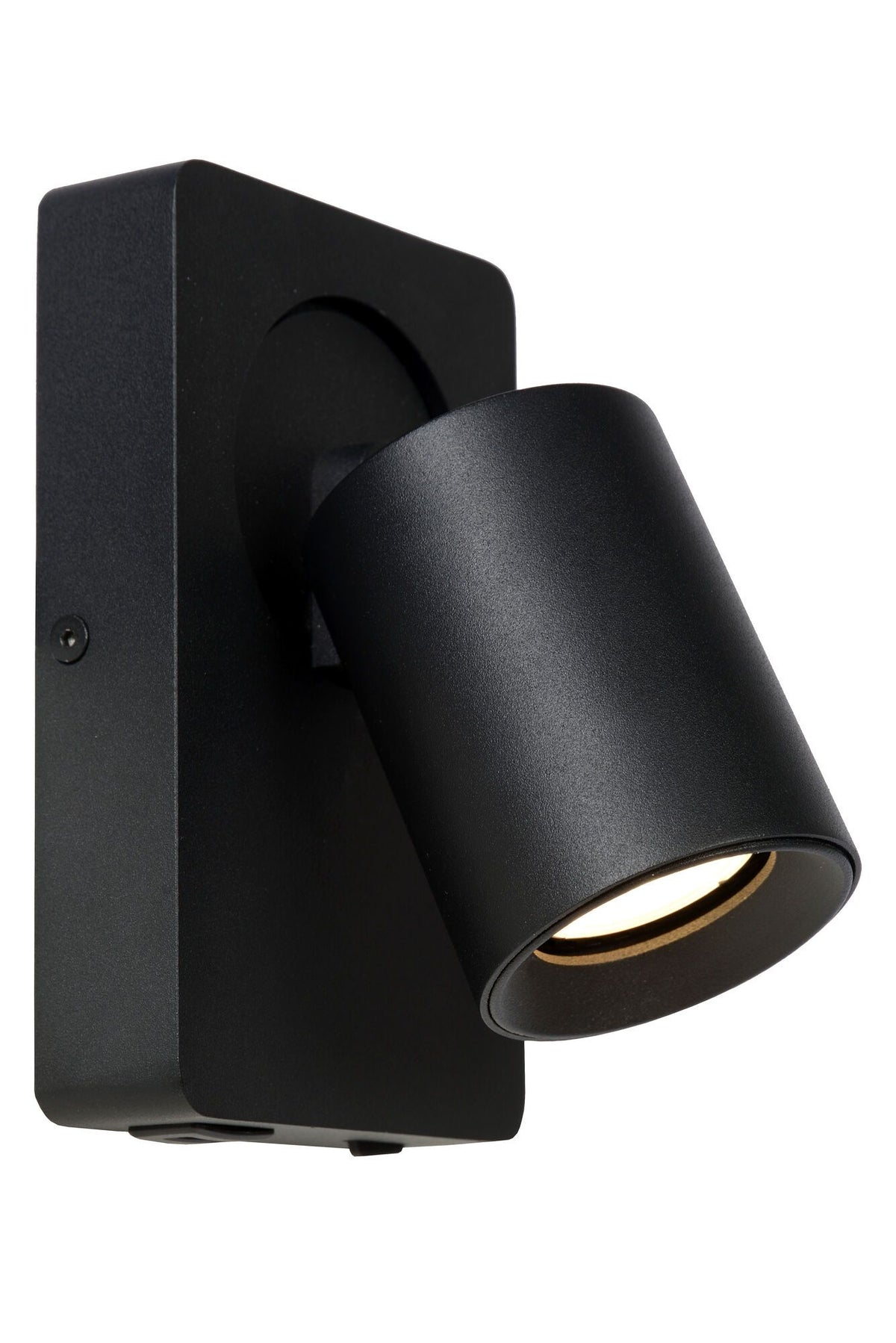 Wandspot LED GU10 1x5W 3000K Met USB oplaadpunt Zwart