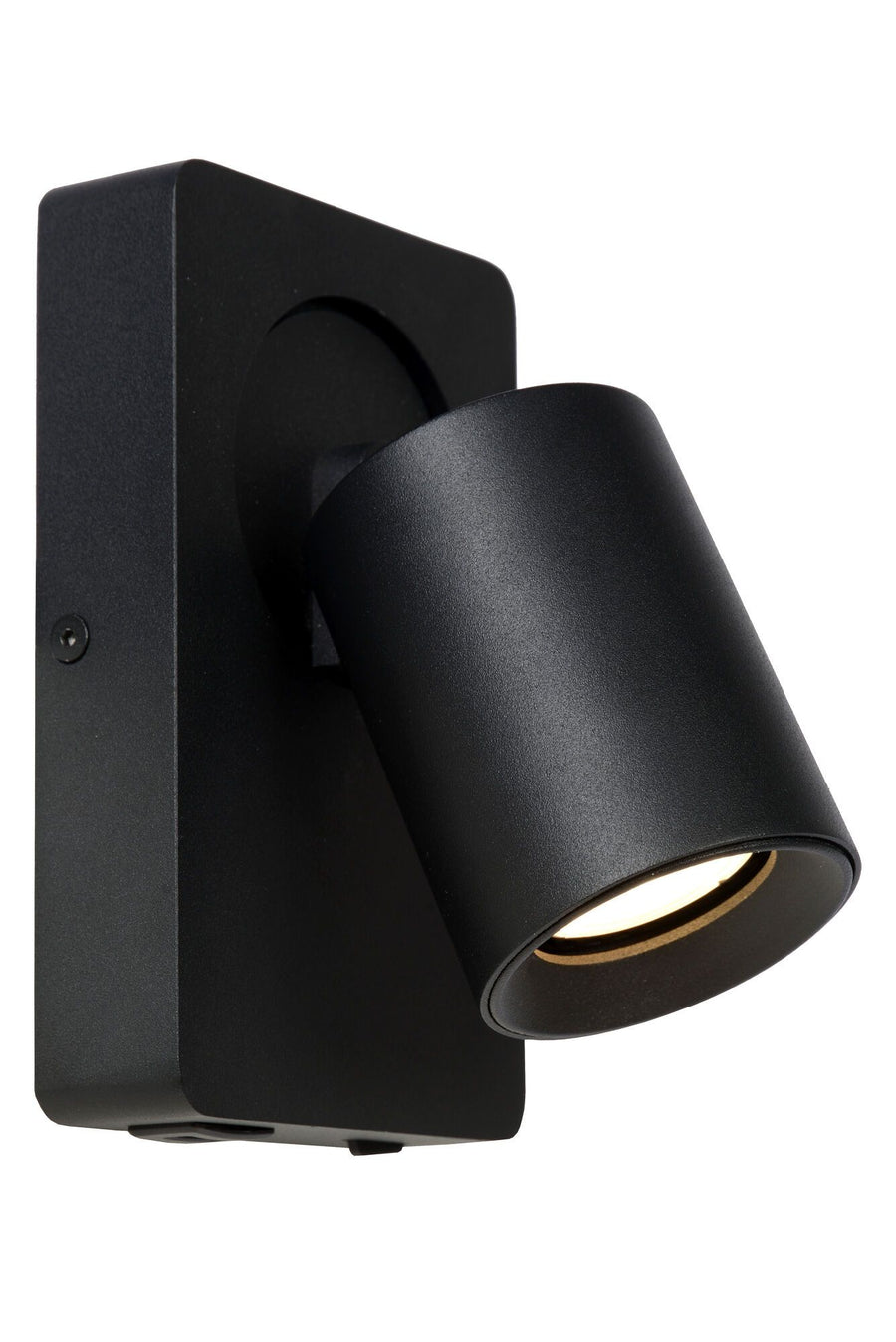 Wandspot LED GU10 1x5W 3000K Met USB oplaadpunt Zwart