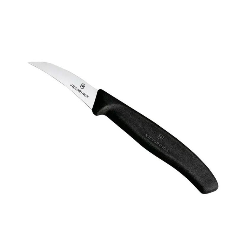 Schilmesje, Victorinox, SwissClassic, rvs/zwart PP, gebogen