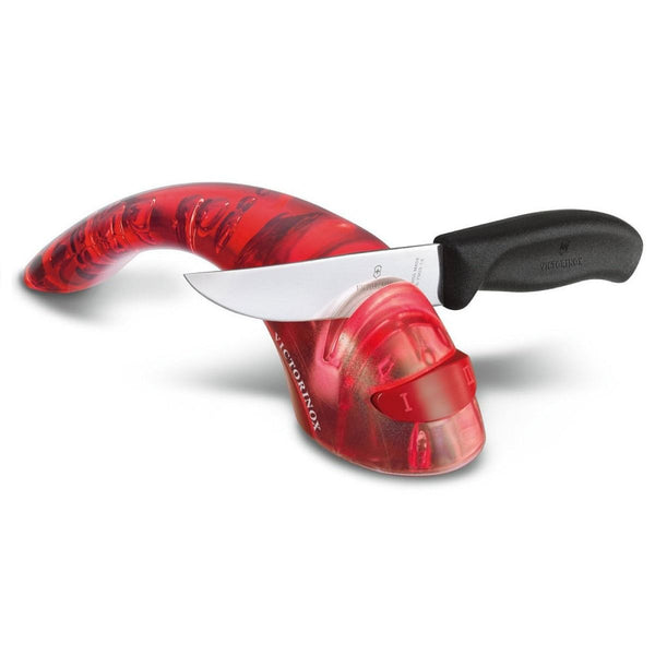 Messenscherper, Victorinox, rood kunststof, keramisch