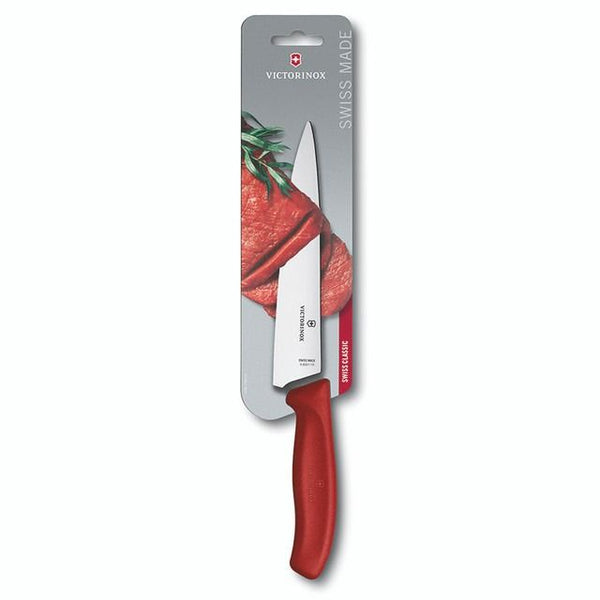 Trancheermes, Victorinox, Swiss Classic, rood, Fibrox, bl