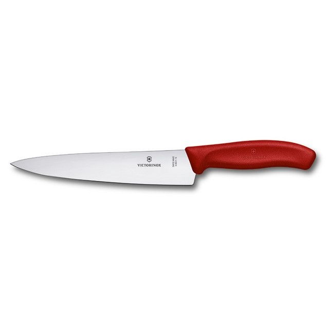 Trancheermes, Victorinox, Swiss Classic, rood, Fibrox, bl