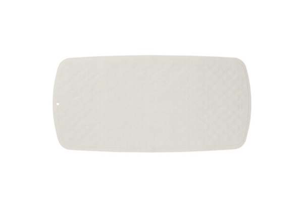 Rubelle Veiligheidsmat 37x75 cm Rubber Wit