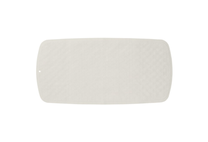 Rubelle Veiligheidsmat 37x75 cm Rubber Wit