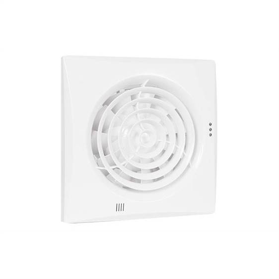 Badkamer-/ toiletventilator Silencio 100 TH wit