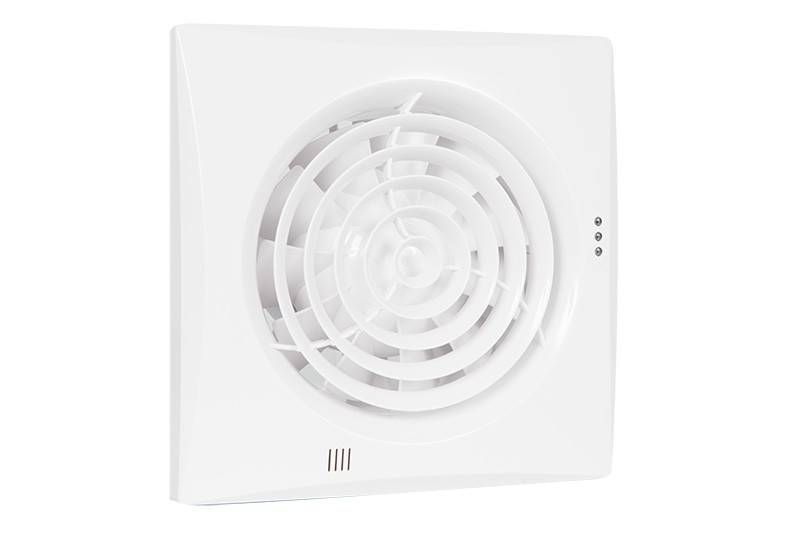 Badkamer-/ toiletventilator Silencio 125 wit