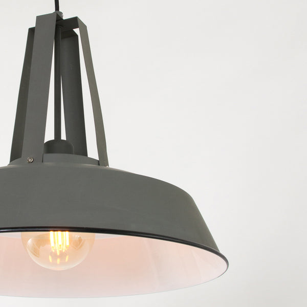 Grijze hanglamp eden 7704gr e27 fitting