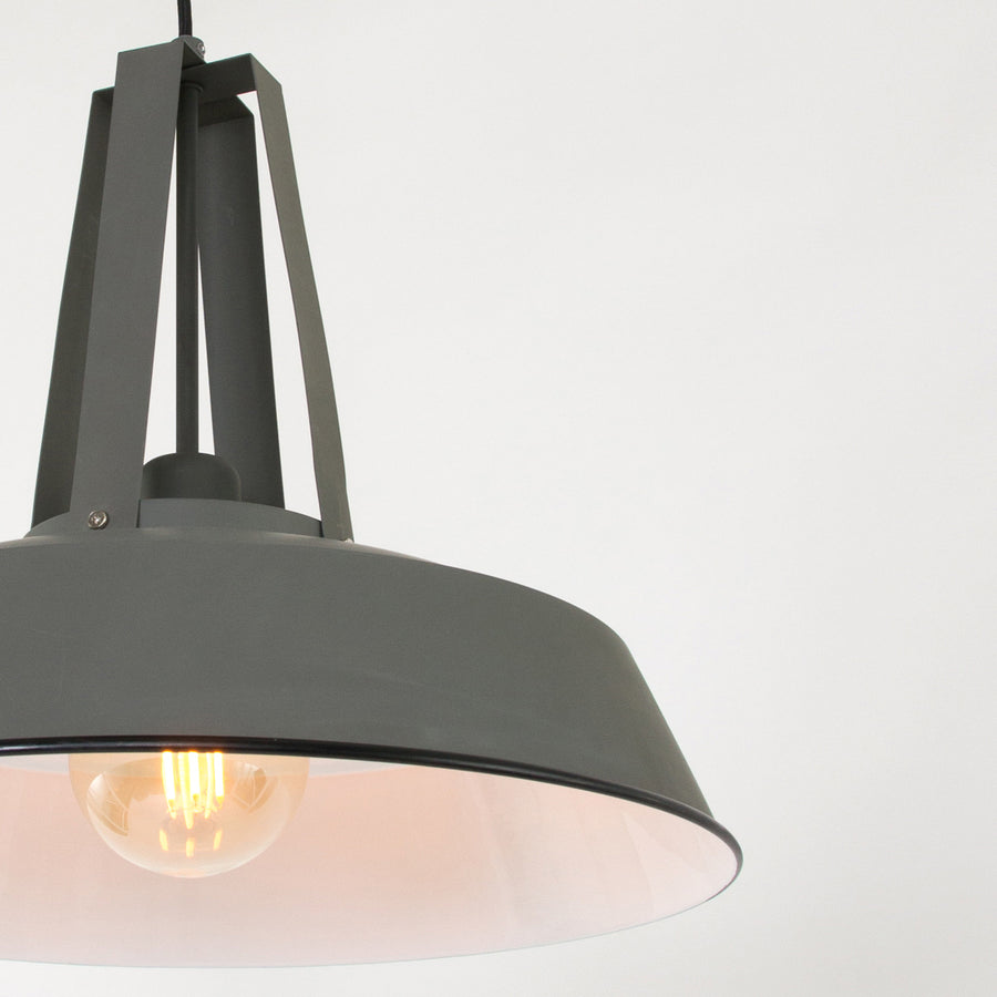 Grijze hanglamp eden 7704gr e27 fitting