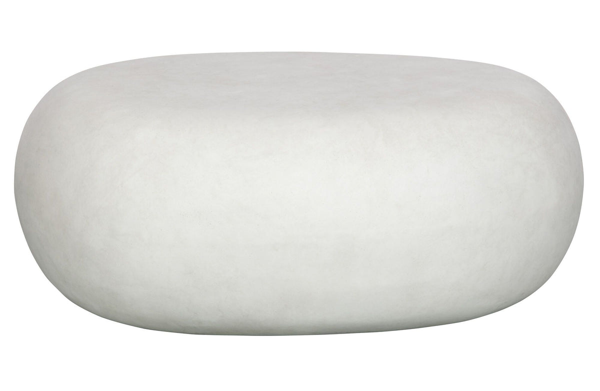 Pebble Bijzettafel Betonlook Wit 31x65x49