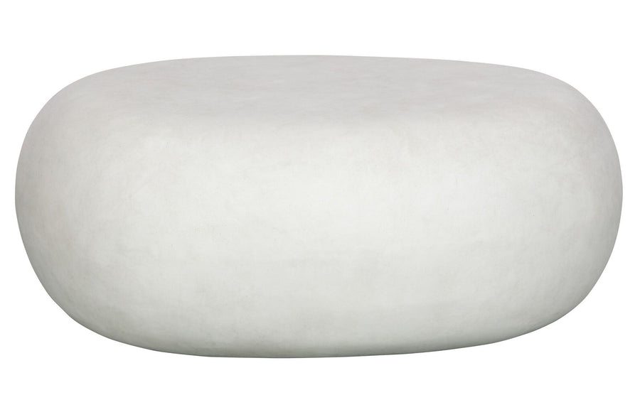 Pebble Bijzettafel Betonlook Wit 31x65x49