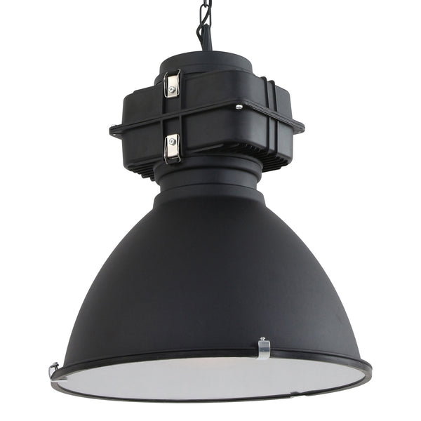 Zwarte industriële hanglamp densi 7779zw ø47 cm