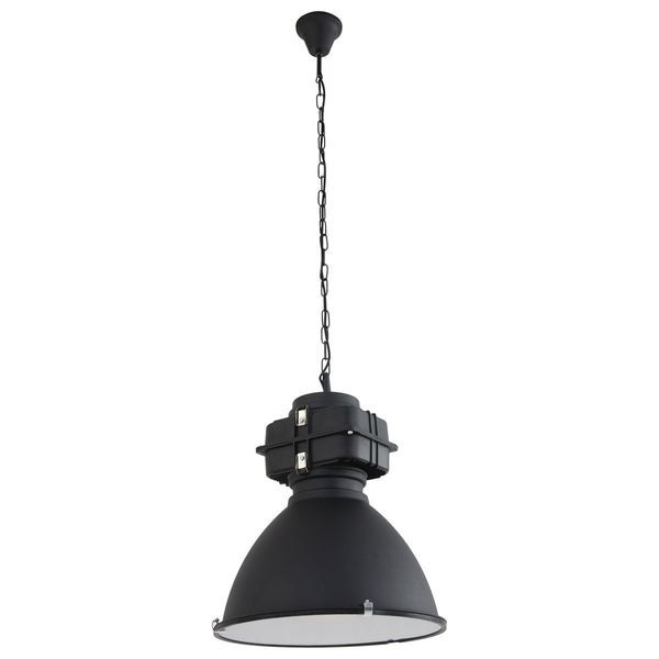 Zwarte industriële hanglamp densi 7779zw ø47 cm